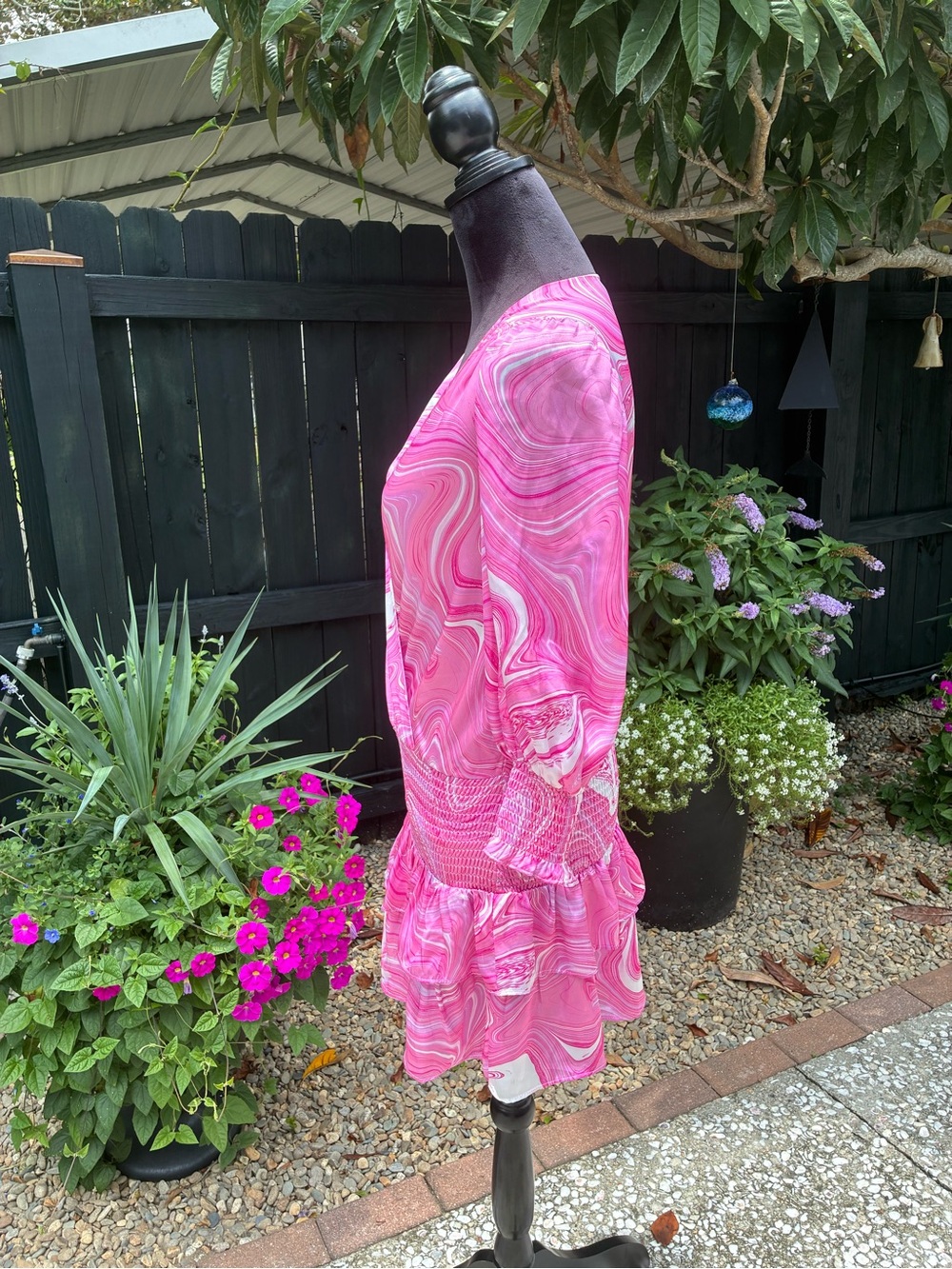 Amanda Uprichard Amber Mini Dress in Pink Swirl - Size XS :Stunning Amanda - Picture 2 of 8